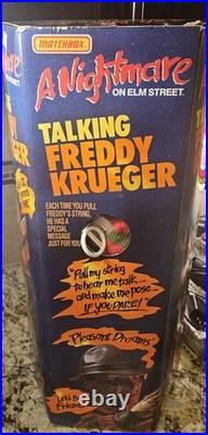 Matchbox Freddy Krueger Talking Figure Nightmare on Elm Street 1989 18in Tall