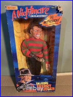 Matchbox Freddy Krueger Talking Working Nightmare on Elm Street 1989 18 in Box