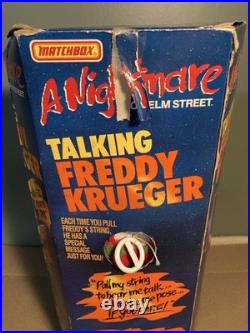 Matchbox Freddy Krueger Talking Working Nightmare on Elm Street 1989 18 in Box