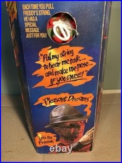 Matchbox Freddy Krueger Talking Working Nightmare on Elm Street 1989 18 in Box