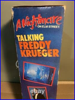 Matchbox Freddy Krueger Talking Working Nightmare on Elm Street 1989 18 in Box