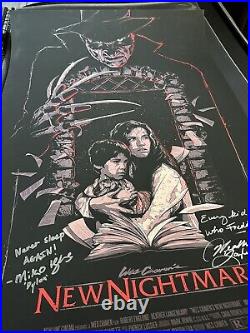 Matt Ryan Tobin A New NIGHTMARE ON ELM STREET 24x36 Art Print Mondo /50 Signed