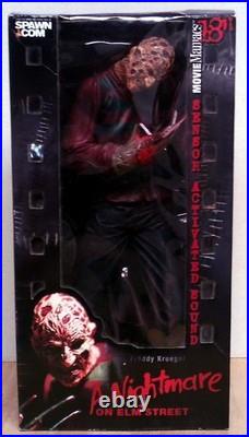 Movie Maniacs Freddy Krueger Nightmare Elm Street Figure in Box 18 Sound VGC