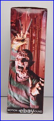 NECA Nightmare On Elm Street Freddy Krueger 18 Motion Activated Sound, New Read