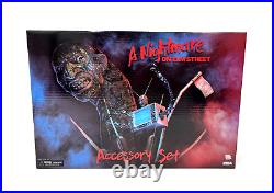 NECA Nightmare on Elm Street Accessory Set Dream Warriors Freddy Krueger Dmg Box