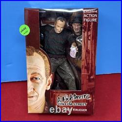 NECA SDCC Exclusive Fred Krueger Freddy A Nightmare On Elm Street Case Fresh