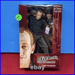 NECA SDCC Exclusive Fred Krueger Freddy A Nightmare On Elm Street Case Fresh