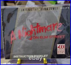 NES A Nightmare on Elm Street withDust Cover & MANUAL Tested! Authentic! CLEAN
