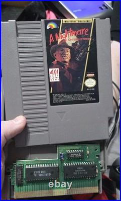 NES A Nightmare on Elm Street withDust Cover & MANUAL Tested! Authentic! CLEAN