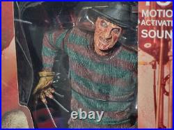 NEW A Nightmare on Elm Street Freddy Krueger 18 Motion Activated Sound Figure