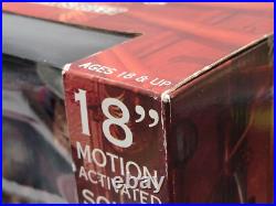 NEW A Nightmare on Elm Street Freddy Krueger 18 Motion Activated Sound Figure