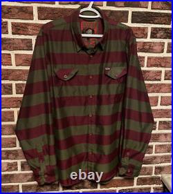 NEW! DIXXON Flannel THE FREDDY KRUEGER Nightmare on Elm Street SHIRT Mens XL