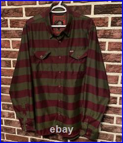 NEW! DIXXON Flannel THE FREDDY KRUEGER Nightmare on Elm Street SHIRT Mens XL