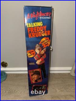 NIB Vintage Nightmare on Elm Street Freddy Krueger Talking Doll 1989 Makes Noise