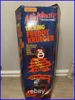 NIB Vintage Nightmare on Elm Street Freddy Krueger Talking Doll 1989 Makes Noise