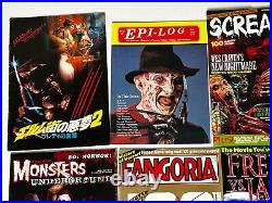 NIGHTMARE ON ELM STREET Movie Magazine Sticker Album 15pc Lot Freddy Krueger