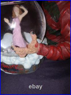 Neca REEL TOYS NIGHTMARE On ELM STREET HORROR WATER GLOBE (read) RARE