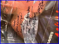 Nightmare On Elm Street 27x41 Original Movie Poster Multi Signed Autographs