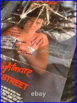 Nightmare On Elm Street 27x41 Original Movie Poster Multi Signed Autographs