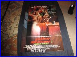 Nightmare On Elm Street 2 FREDDY'S REVENGE 1985 ORIG 27X41 FOLDED MOVIE POSTER