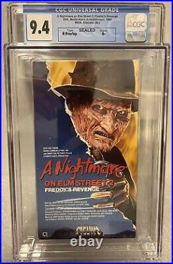 Nightmare On Elm Street 2 Freddy's Revenge CGC 9.4 A+ Sealed Graded VHS 1990