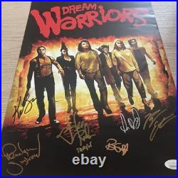 Nightmare On Elm Street 3 Dream Warriors 11x17 Cast Autograph by 6 JSA COA