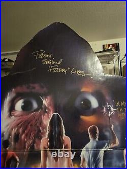 Nightmare On Elm Street 3 Stand Display Signed Robert Englund Freddy Krueger