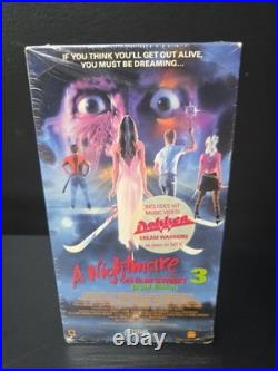 Nightmare On Elm Street 3 VHS 1987 1st Media Release WithShrink/Sticker EX