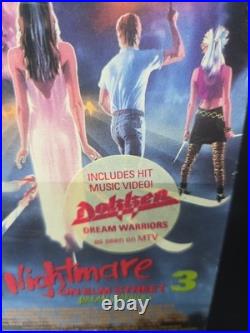 Nightmare On Elm Street 3 VHS 1987 1st Media Release WithShrink/Sticker EX
