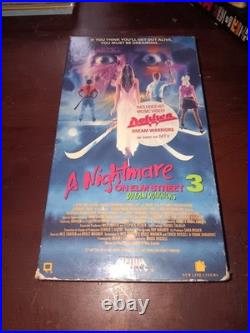 Nightmare On Elm Street 3 VHS 1987 1st Media Release WithSticker
