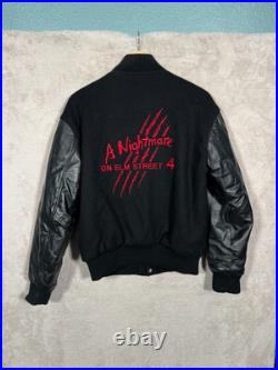 Nightmare On Elm Street 4 Cast & Crew Jacket Adult Small RARE 1988 Nightmare On Elm Street 4 Cast & Crew Jacket Adult Small RARE 1988