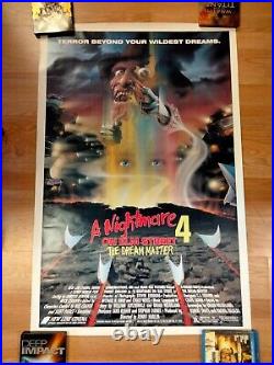 Nightmare On Elm Street 4 ORIGINAL 1988 27x41 Poster ROLLED Freddy Krueger