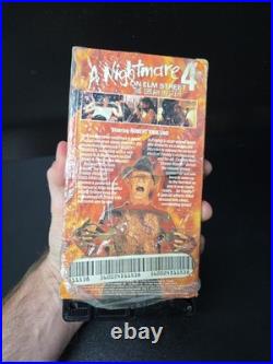 Nightmare On Elm Street 4 VHS 1988 1st Release Shrink/Sticker/Case EX Media Nightmare On Elm Street 4 VHS 1988 1st Release Shrink/Sticker/Case EX Media