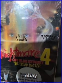 Nightmare On Elm Street 4 VHS 1st Media Release SEALED WithHype/3D Glasses NEW