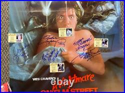 Nightmare On Elm Street 4x Signed Poster with COA Freddy Krueger 1980s Horror Rare