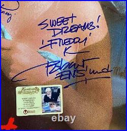 Nightmare On Elm Street 4x Signed Poster with COA Freddy Krueger 1980s Horror Rare