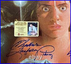 Nightmare On Elm Street 4x Signed Poster with COA Freddy Krueger 1980s Horror Rare