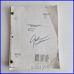 Nightmare On Elm Street 7 ASCENSION3rd Draft -Signed Autograph JOHN SAXON