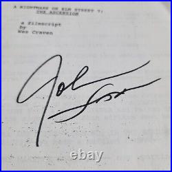 Nightmare On Elm Street 7 ASCENSION3rd Draft -Signed Autograph JOHN SAXON