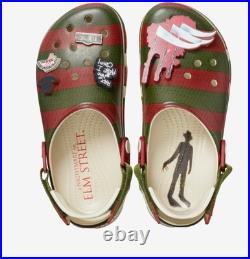 Nightmare On Elm Street Crocs New In Box M8/W10 Freddy Krueger
