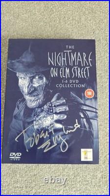 Nightmare On Elm Street DVD Box Set Collection 1-6 Signed By Robert Englund Nightmare On Elm Street DVD Box Set Collection 1-6 Signed By Robert Englund