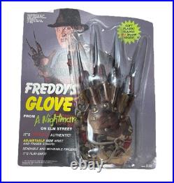 Nightmare On Elm Street Freddy Krueger CAMO Glove Marty Toy On Damaged Card VTG