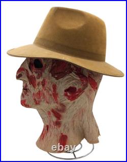 Nightmare On Elm Street Freddy Krueger Mask Costume Fedora Hat Spirit Halloween