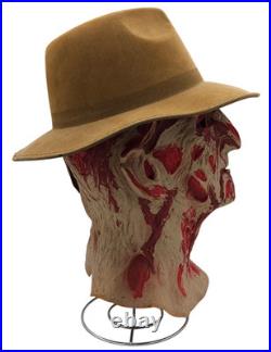 Nightmare On Elm Street Freddy Krueger Mask Costume Fedora Hat Spirit Halloween