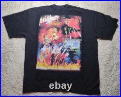 Nightmare On Elm Street Freddy Krueger T Shirt Adult XL Black All Over Print AOP