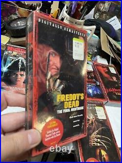 Nightmare On Elm Street Horror Movie Lot 1.2,3,4,6,7 Vhs Lot 4 Are Sealed