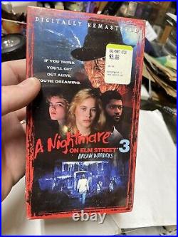 Nightmare On Elm Street Horror Movie Lot 1.2,3,4,6,7 Vhs Lot 4 Are Sealed