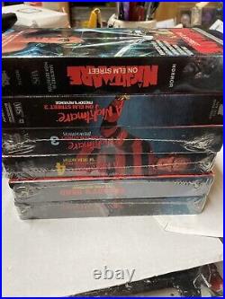 Nightmare On Elm Street Horror Movie Lot 1.2,3,4,6,7 Vhs Lot 4 Are Sealed