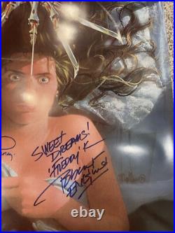 Nightmare On Elm Street Poster Cast Signed