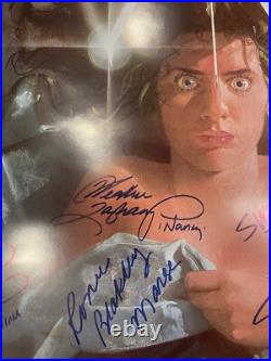Nightmare On Elm Street Poster Cast Signed